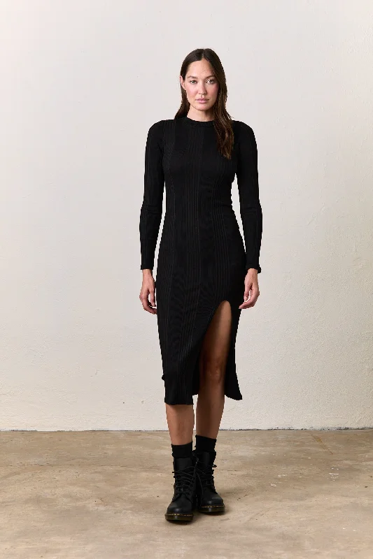 Price Rollback CARI RIB DRESS / BLACK