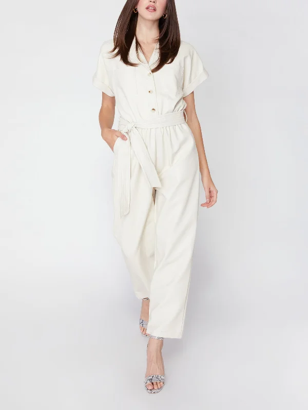 Price Cut Champagne Stories Jumpsuit