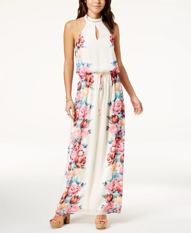 New Markdowns City Studios Juniors Floral Print Maxi Dress