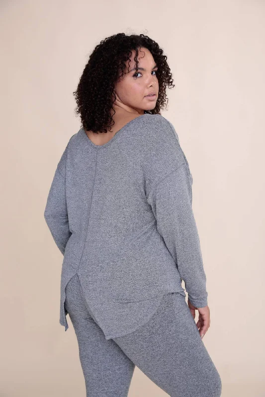 Low Prices Curvy Tie Back Long Sleeve