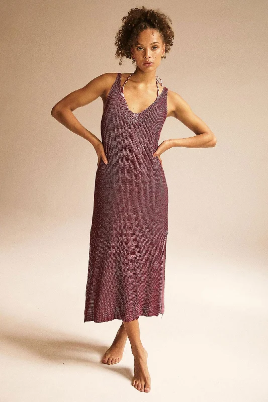 Limited Availability Eli Dress Burgundy