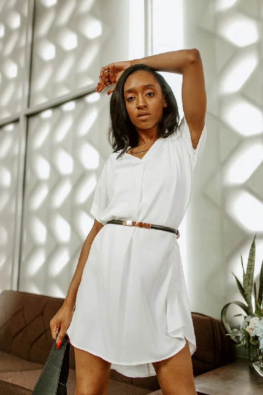 Buy Now ELLEIGH WOVEN HIGH LOW SHIRT DRESS