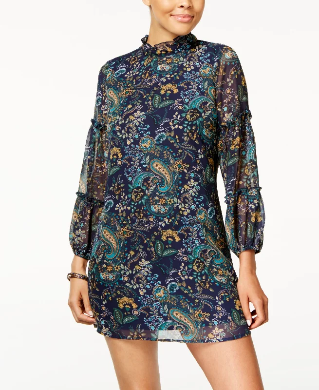 Clearance Items Emerald Sundae Juniors Printed Ruffled Dress