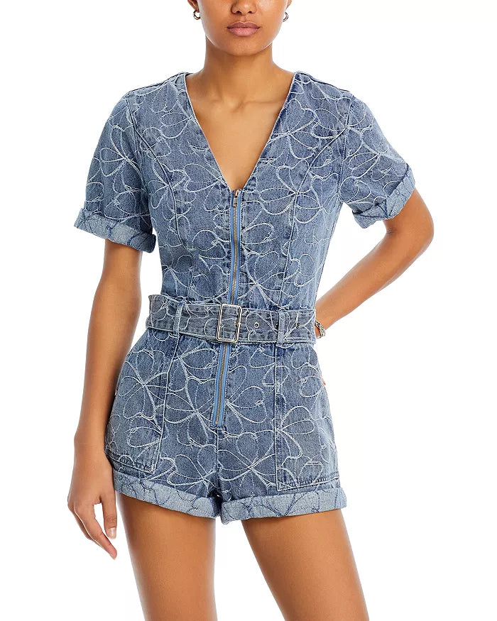 Early Access Galilea Denim Romper