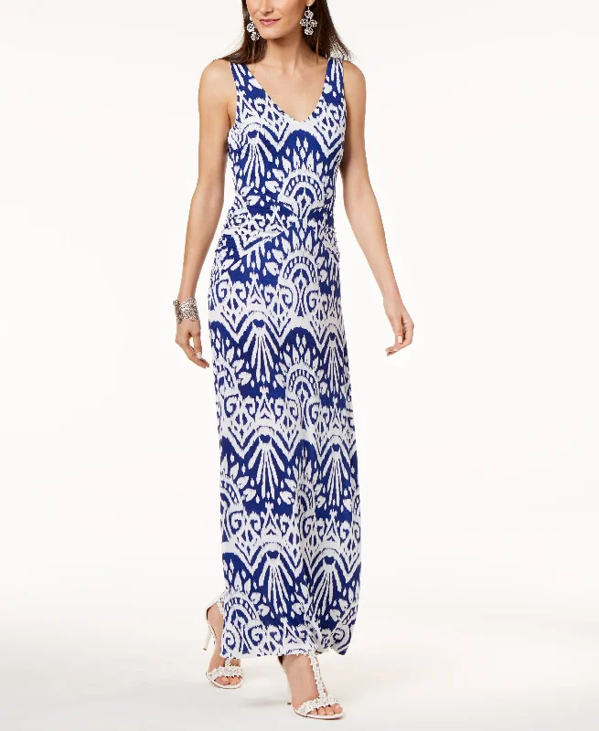 Limited Stock Ikat Print Maxi Tank Dress