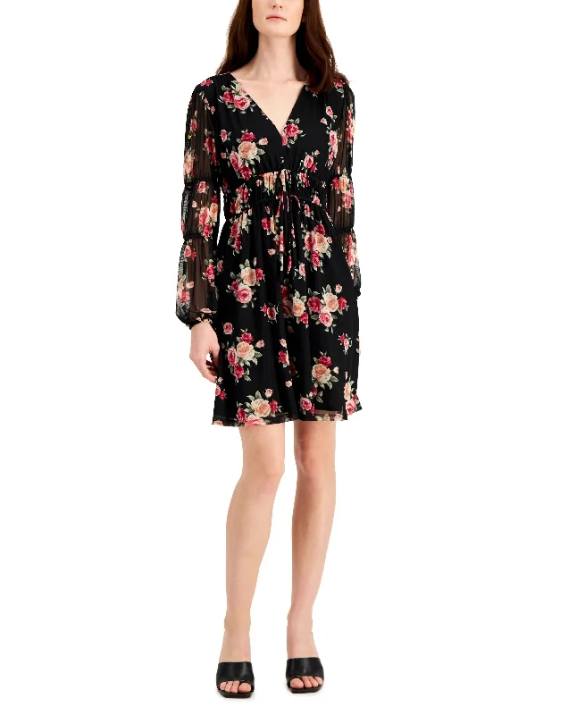 Unmissable Offer INC International Concepts Printed V Neck Dress