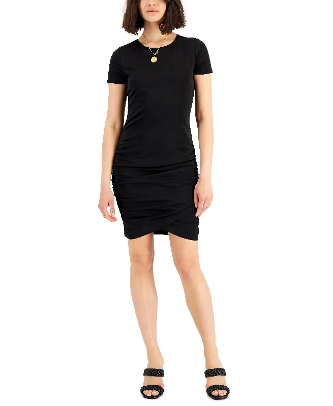 Markdowns INC International Concepts Womens Ruched Mini Dress