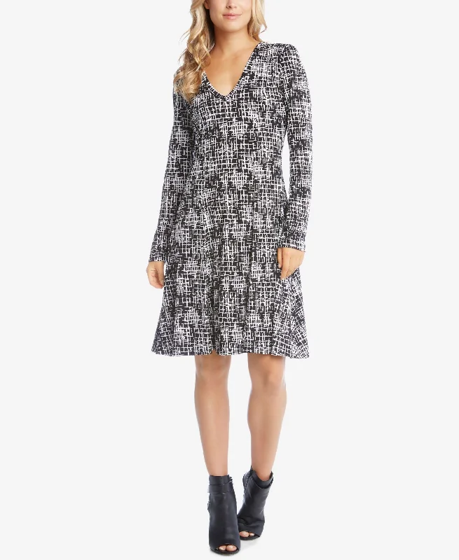 Price Fest Karen Kane Printed Knit A Line Dress