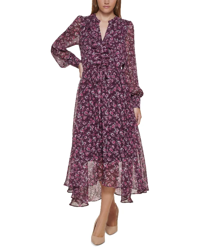 Bonus Savings Karl Lagerfeld Paris Floral Print Midi Dress