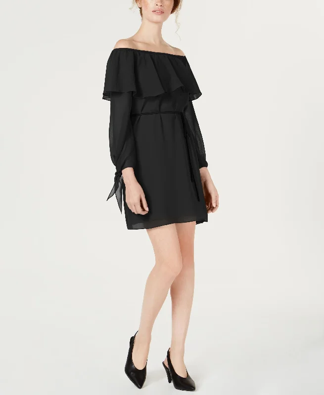 Value Deals Maison Jules Ruffled Off The Shoulder Dress