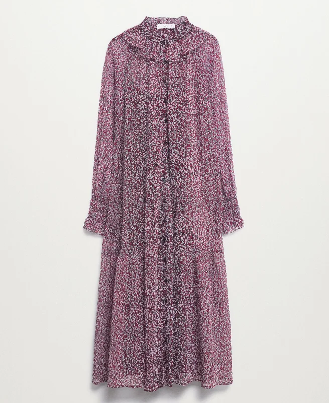 Hurry In Mango Womens Floral Print Dress
