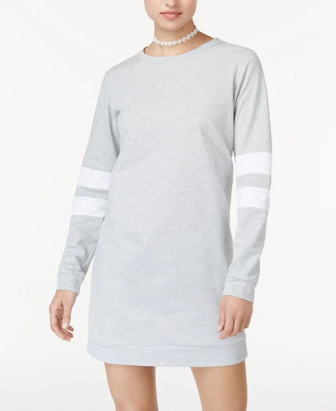 Overstock Sale Material Girl Juniors Striped Sweatshirt Dress