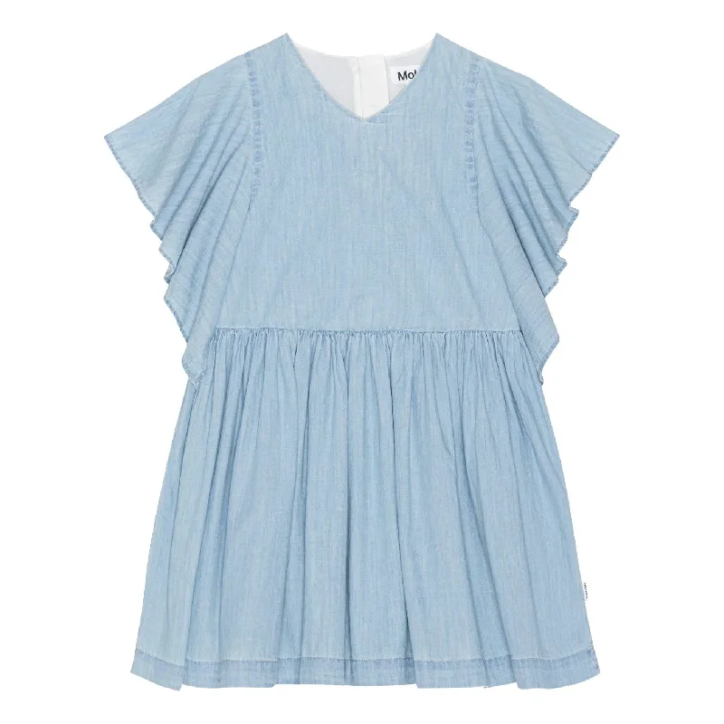 Instant Discount Molo Christiana Dress Summer Wash Indigo