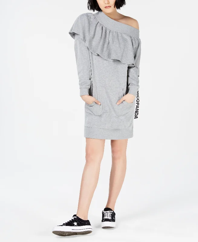 Best Bargains Nicopanda Off The Shoulder Sweatshirt Dress