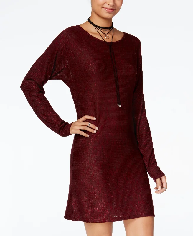 Can't Be Beat One Hart Juniors Marled Sweater Dress