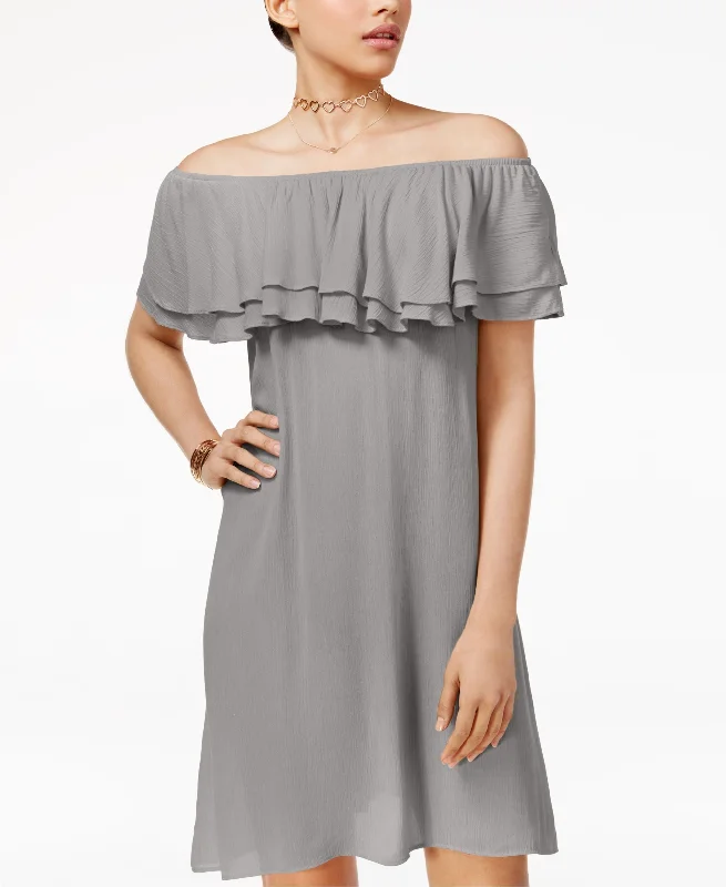Special Savings One Hart Ruffled Off The Shoulder Dress