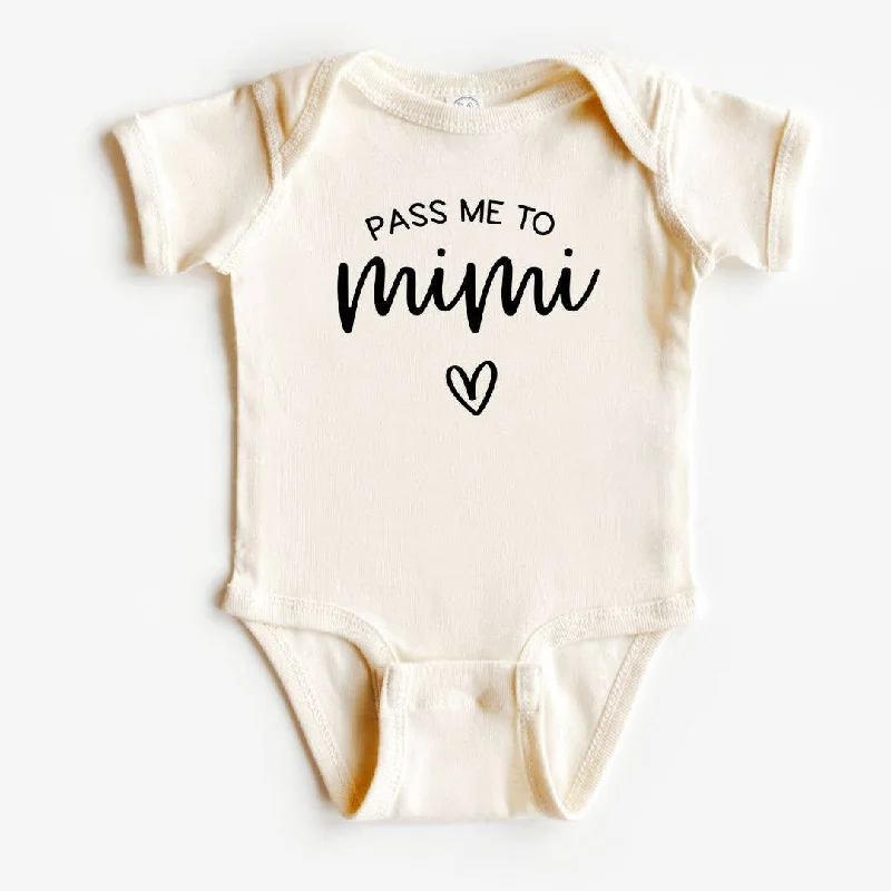 Closeout Sale Pass Me to Mimi Baby Bodysuit | Mother's Day Gift | Baby