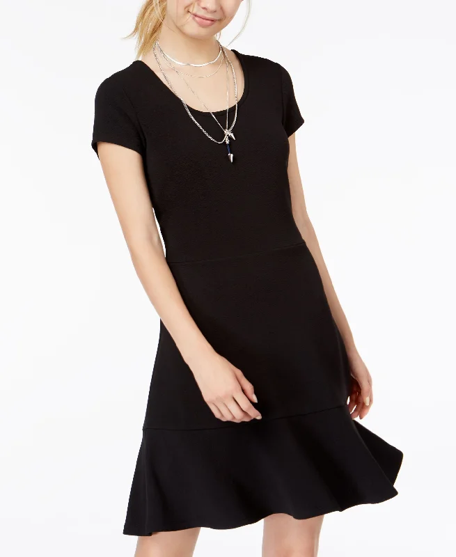 Special Offer Planet Gold Juniors Scoop Back Fit Flare Dress