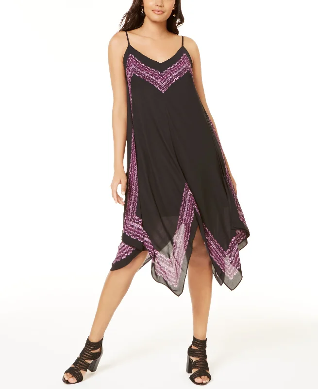 Special Promotion Printed Handkerchief Hem Dress