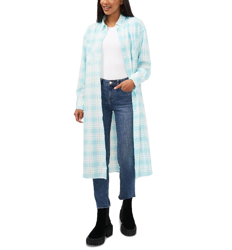 Season Finale Sale Riley Rae Plaid Button Front Shirt Dress