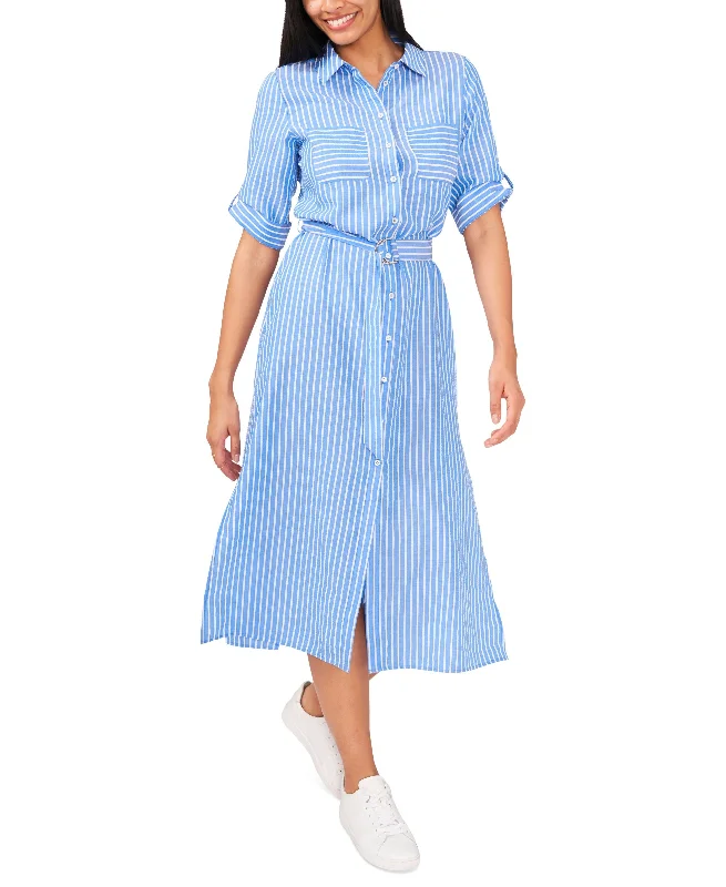 Amazing Deals Riley Rae Womens Belted Maxi Dress