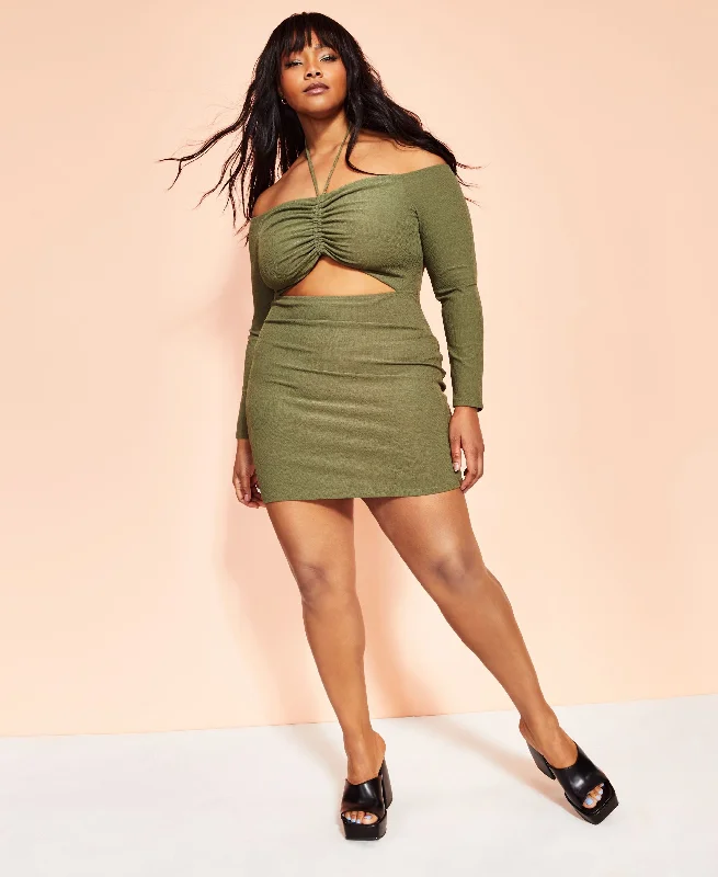 Major Savings Royalty By Maluma Cutout Halter Dress