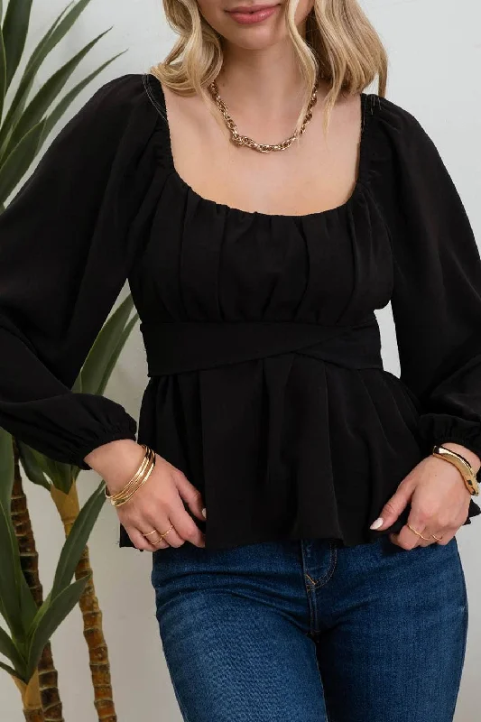 Stock Clearance Peplum Perfection Top