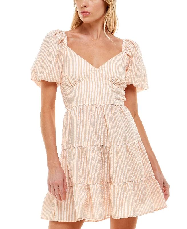 Big Savings Speechless Juniors' Smocked Tiered Dress