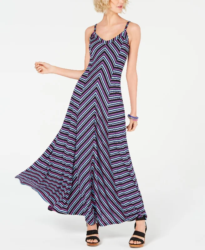 Super Bargain INC Striped Maxi Dress