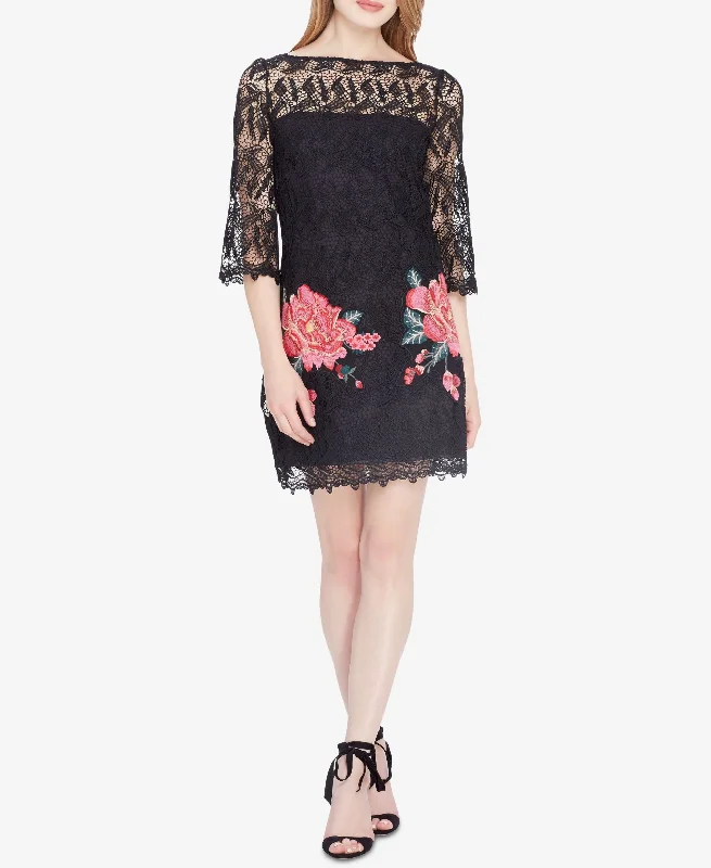 Today’s Deal Tahari Asl Embroidered Lace Illusion Dress