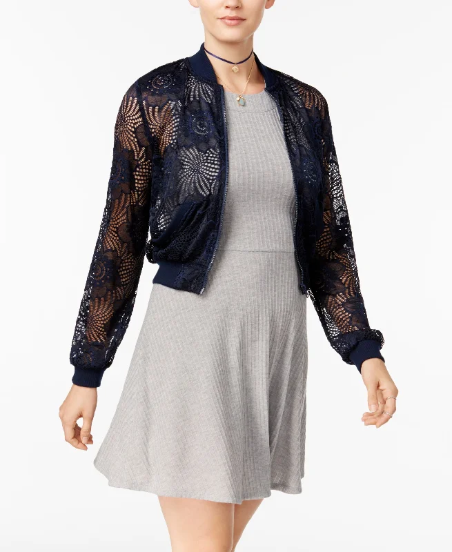 Special Discount Teeze Me Juniors Bomber Jacket Fit Flare Dress
