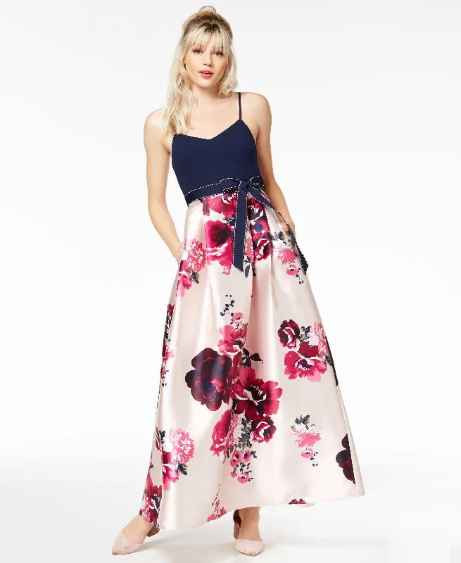 Unbeatable Prices Teeze Me Juniors Bow Belt Fit Flare Gown