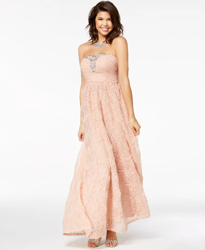 Blowout Sale Trixxi Juniors Embellished Soutache Strapless Gown