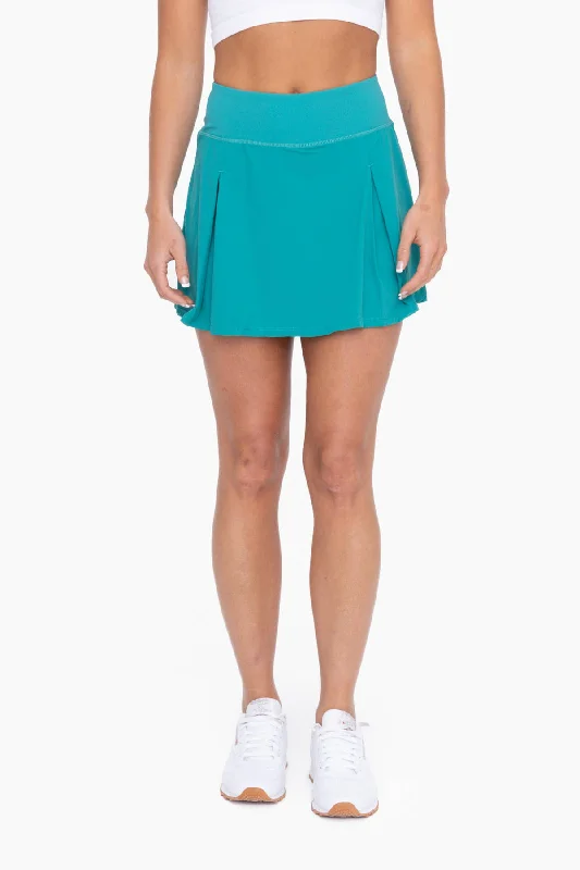 Buy More, Save More Active Teal Double Pleat Skort