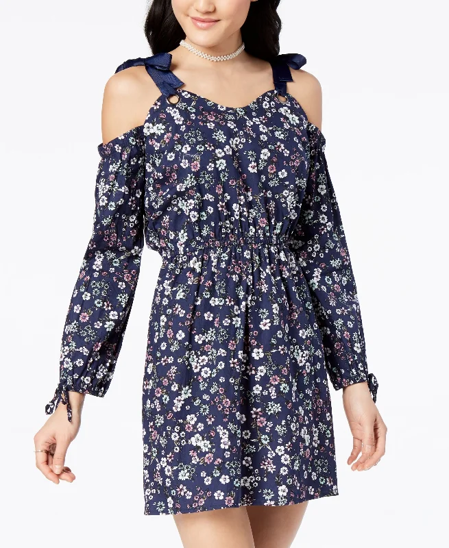 Grand Opening Sale Ultra Flirt Juniors Printed Off The Shoulder Dress