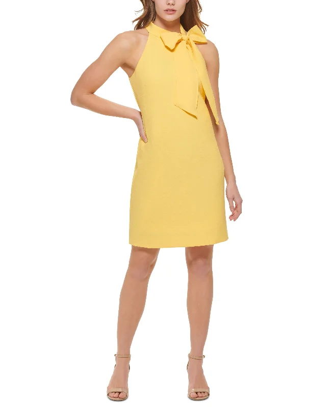 Today’s Deal Vince Camuto Bow Neck Halter Dress