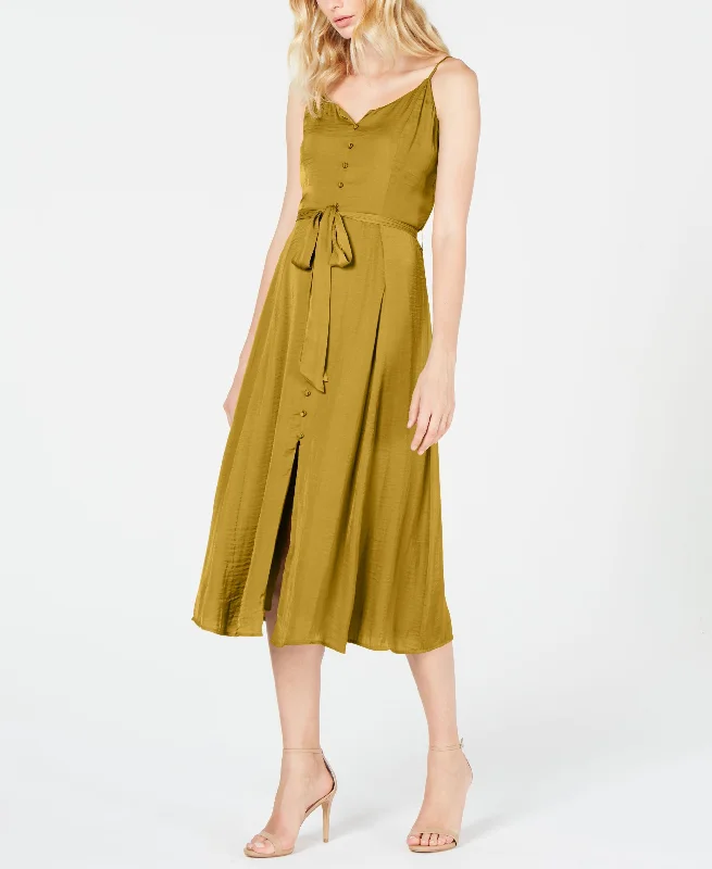 Overstock Rumple Button-Front Dress