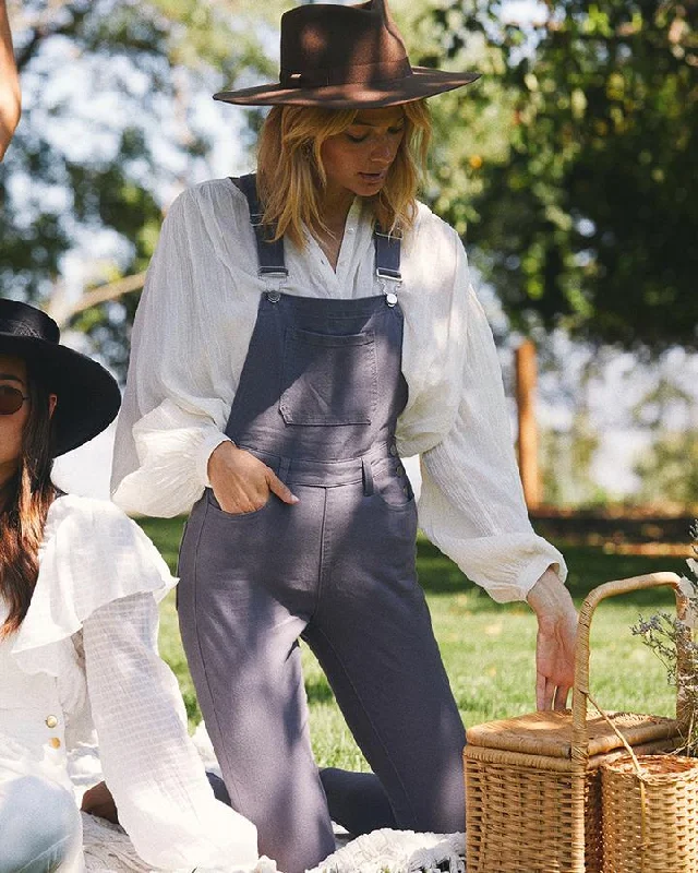Unmissable Offer We Wore What grey denim high rise skinny overall